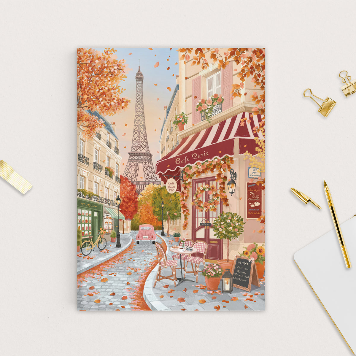 Autumn in Paris | Lined Notebook