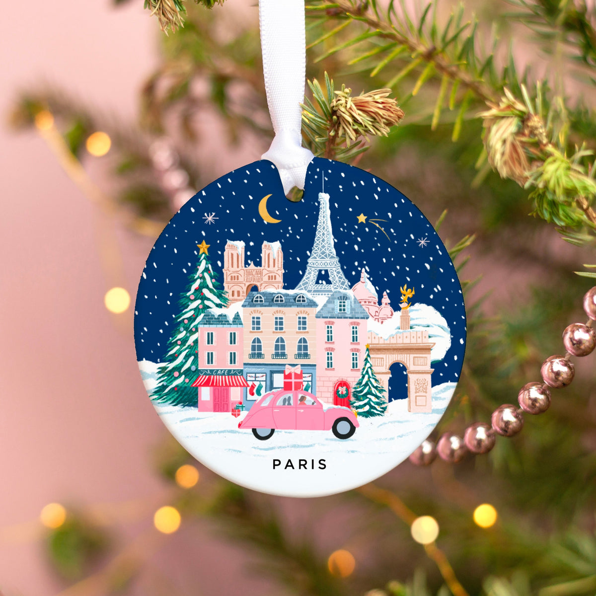 Paris Christmas Ornament
