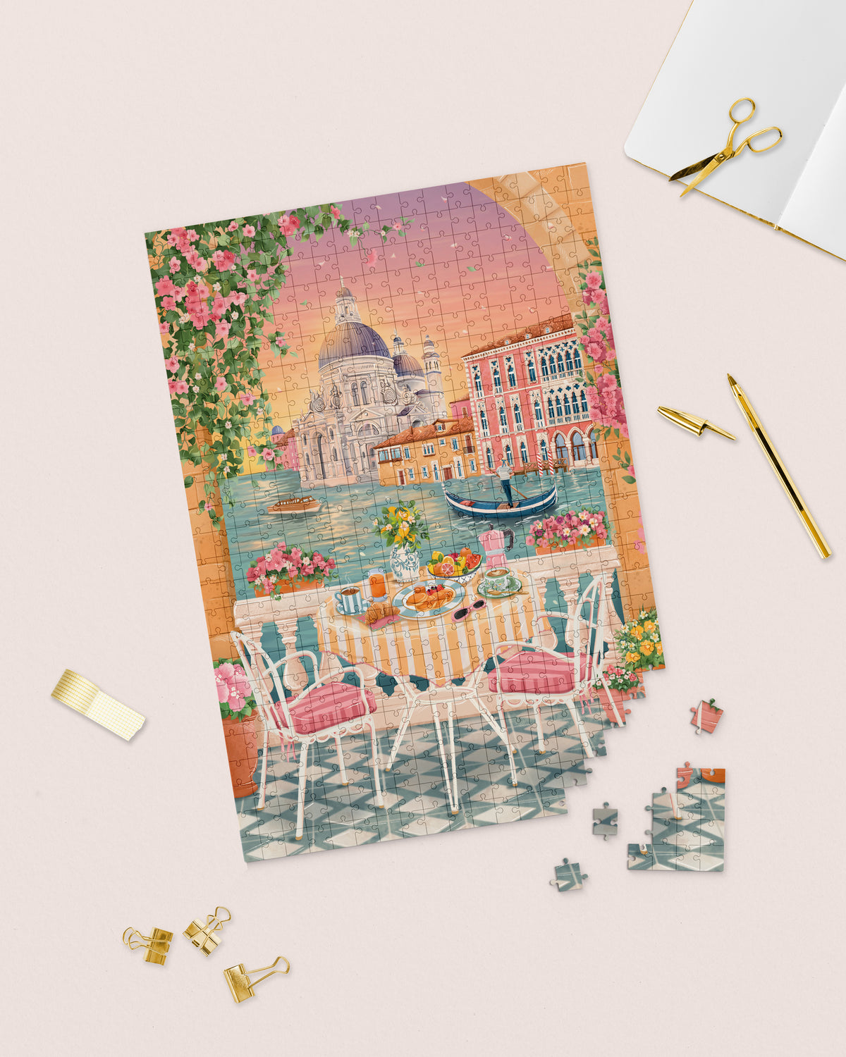 Breakfast in Venice Jigsaw Puzzle