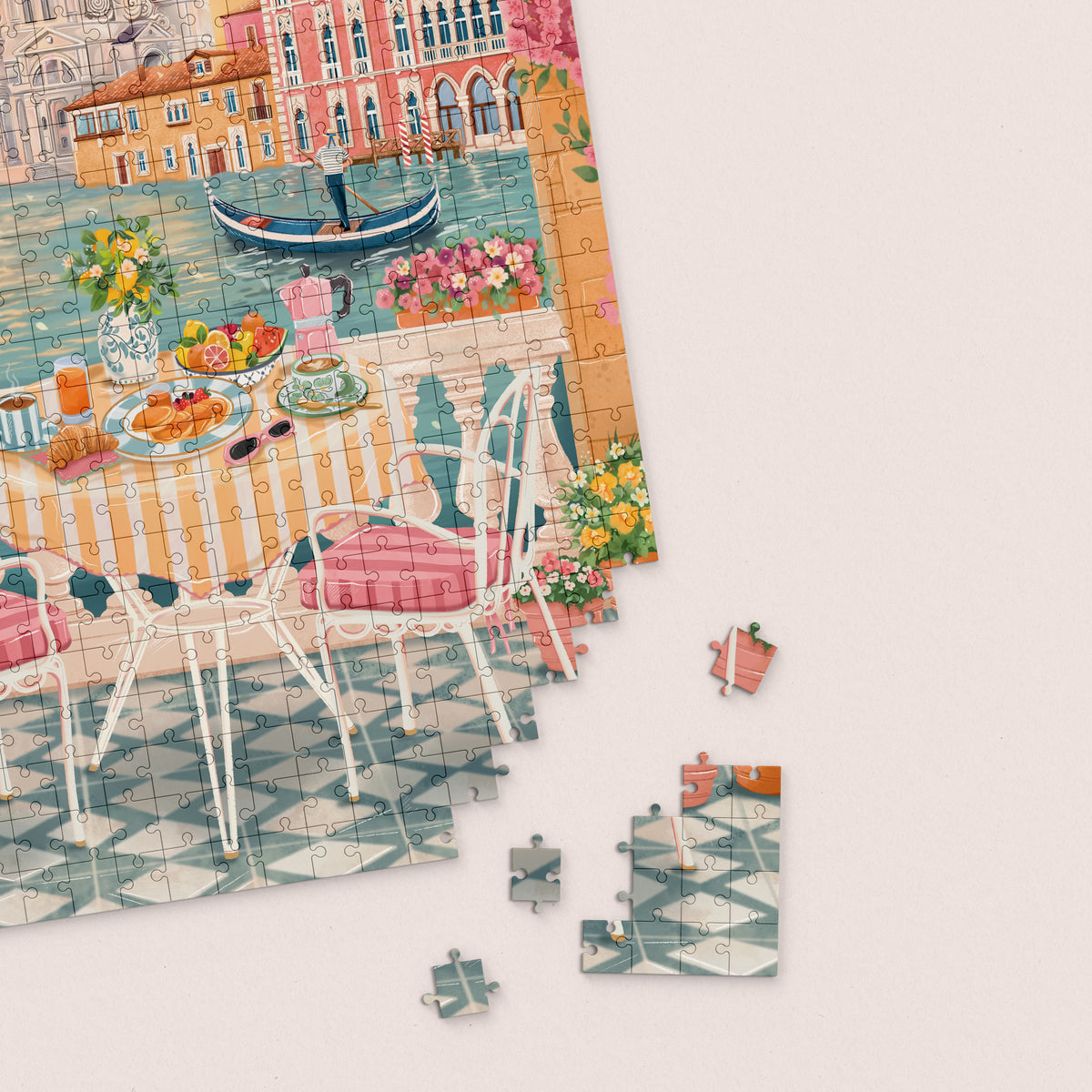 Breakfast in Venice Jigsaw Puzzle