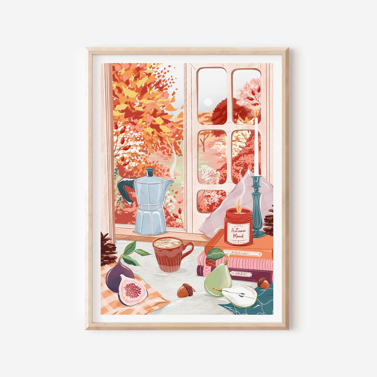 Autumn Window Scene