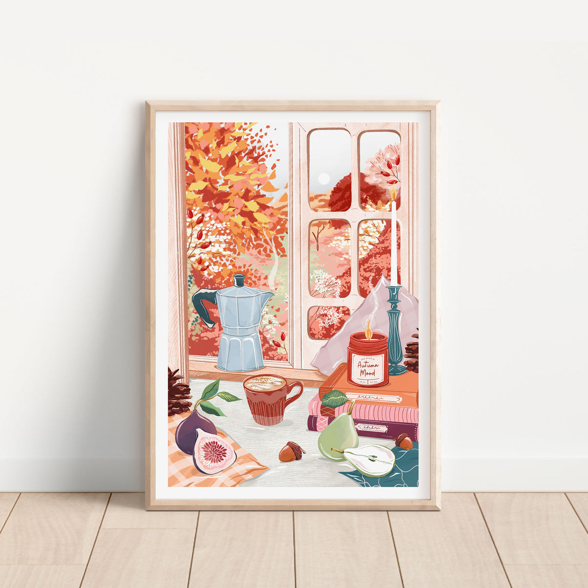 Autumn Window Scene