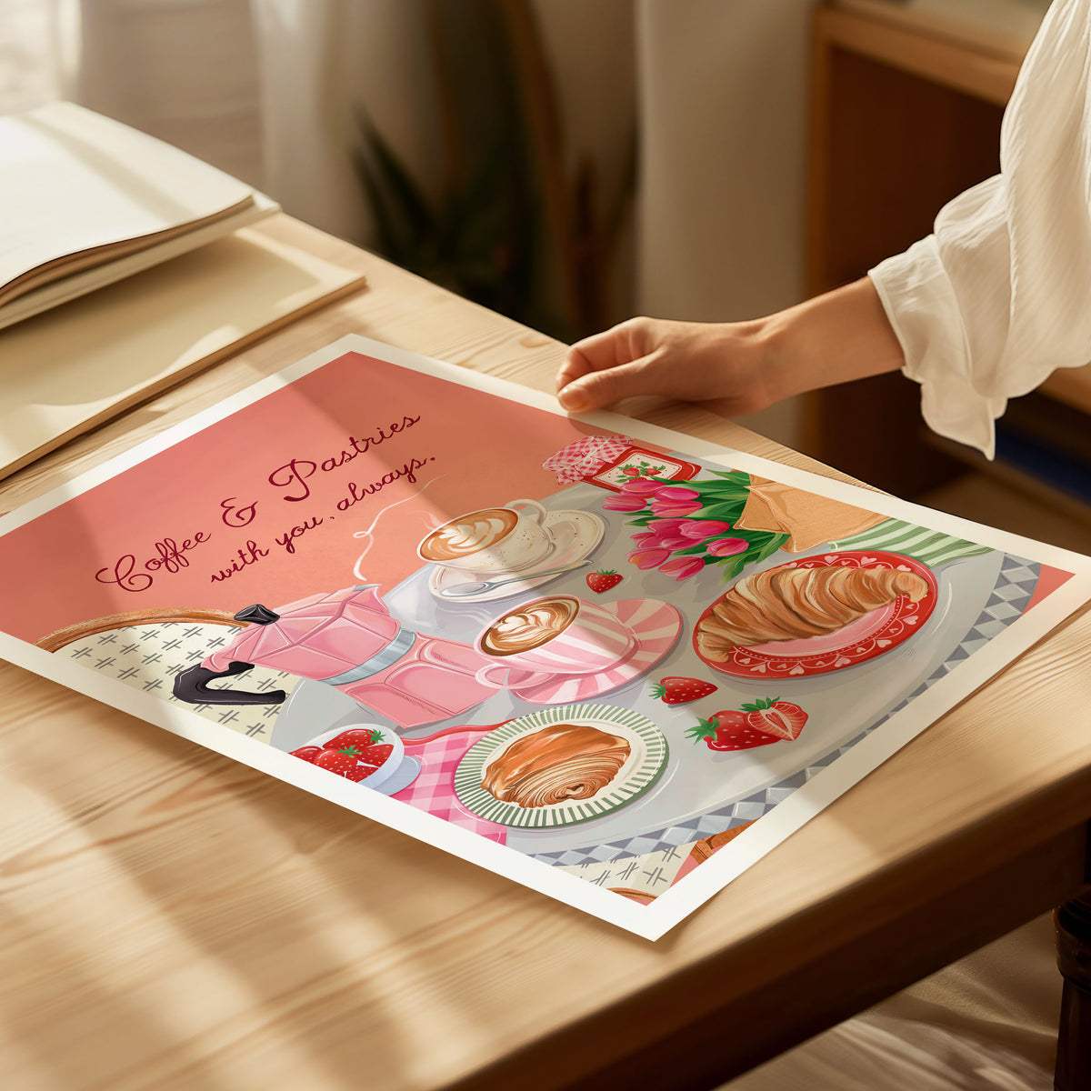 Coffee and Pastries Art Print