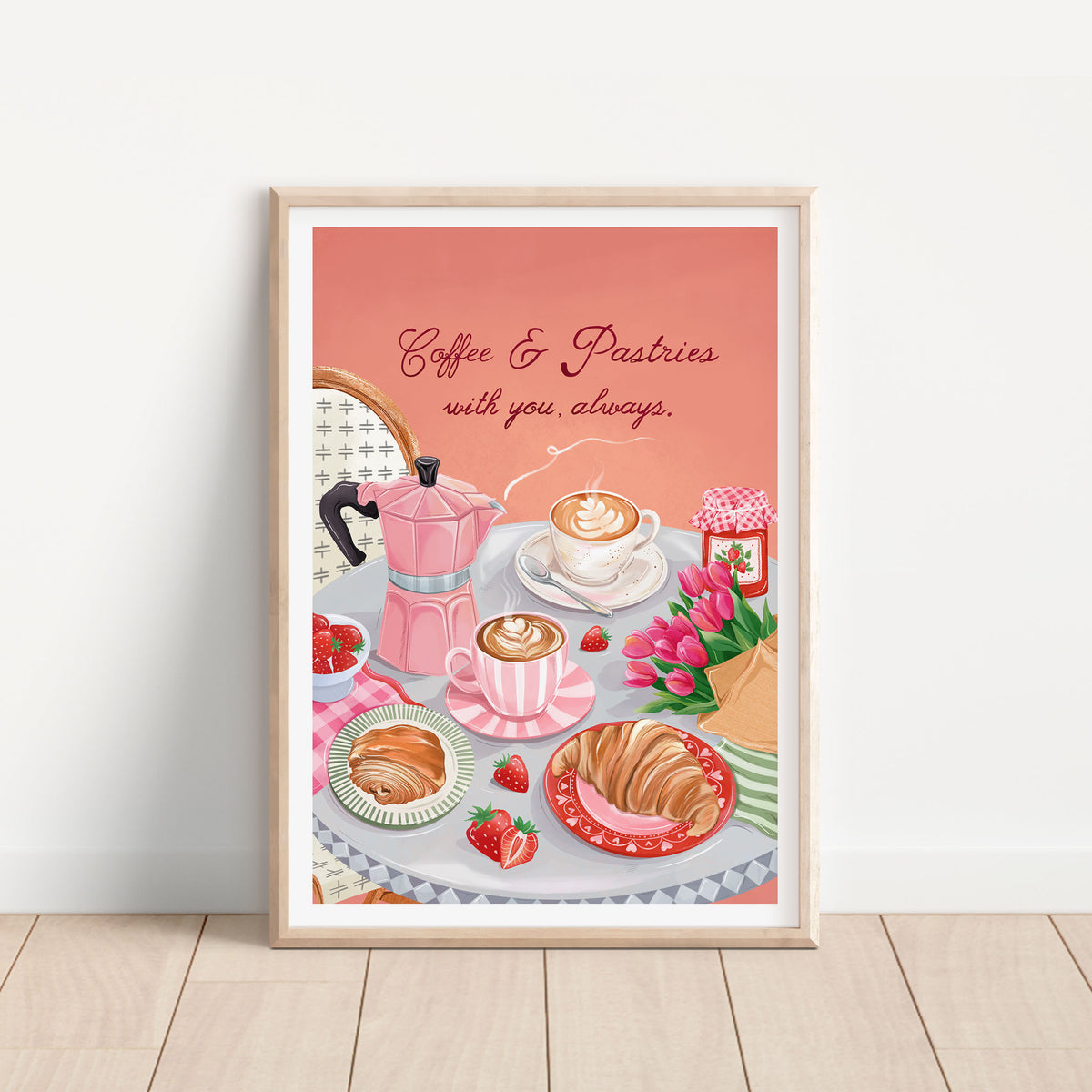 Coffee and Pastries Art Print
