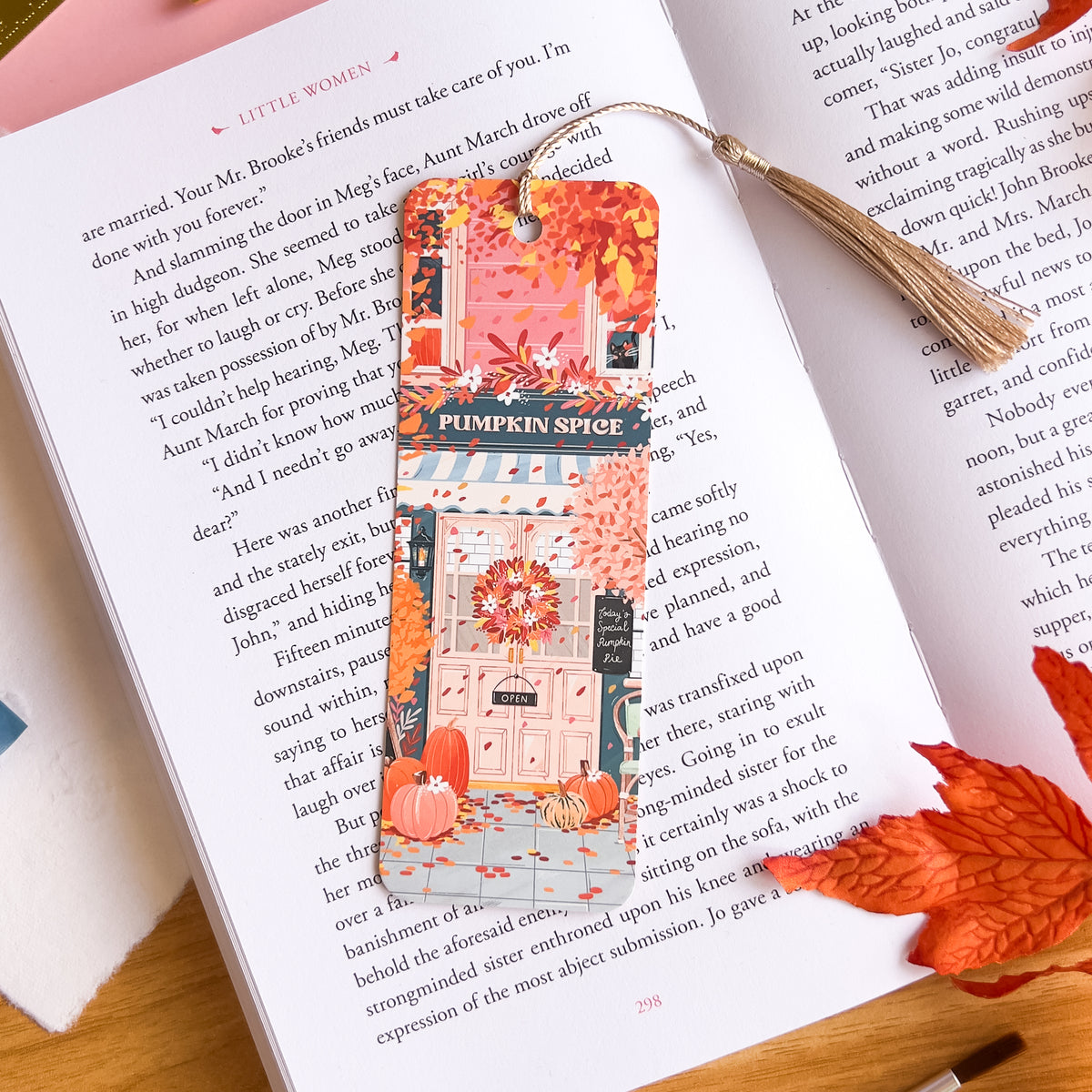 Pumpkin Spice Cafe Bookmark