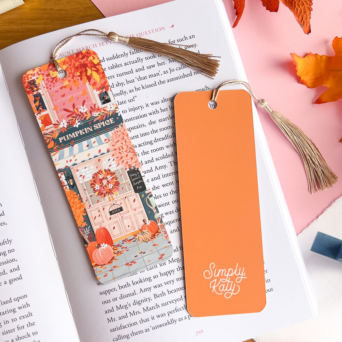 Pumpkin Spice Cafe Bookmark