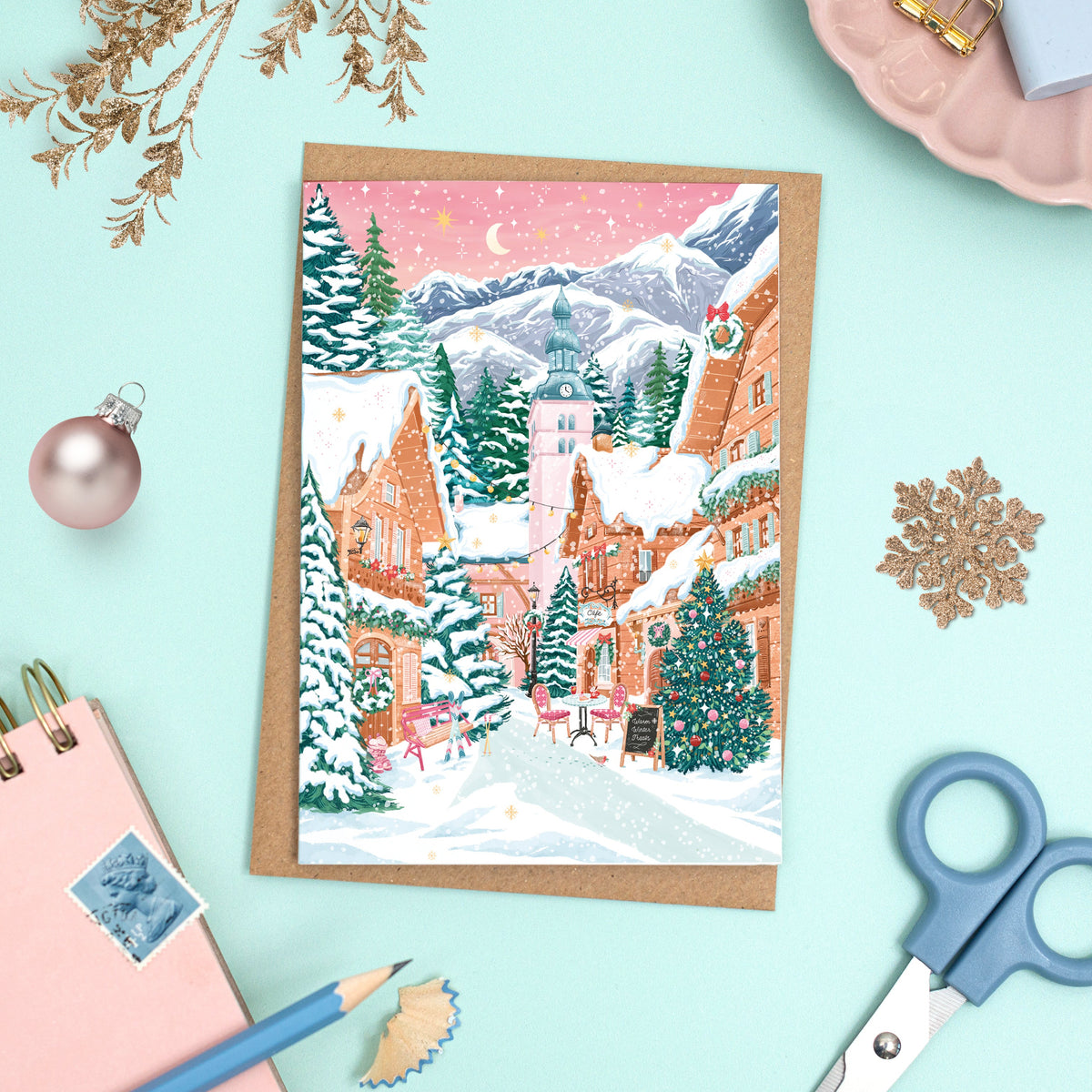 Christmas Village Card