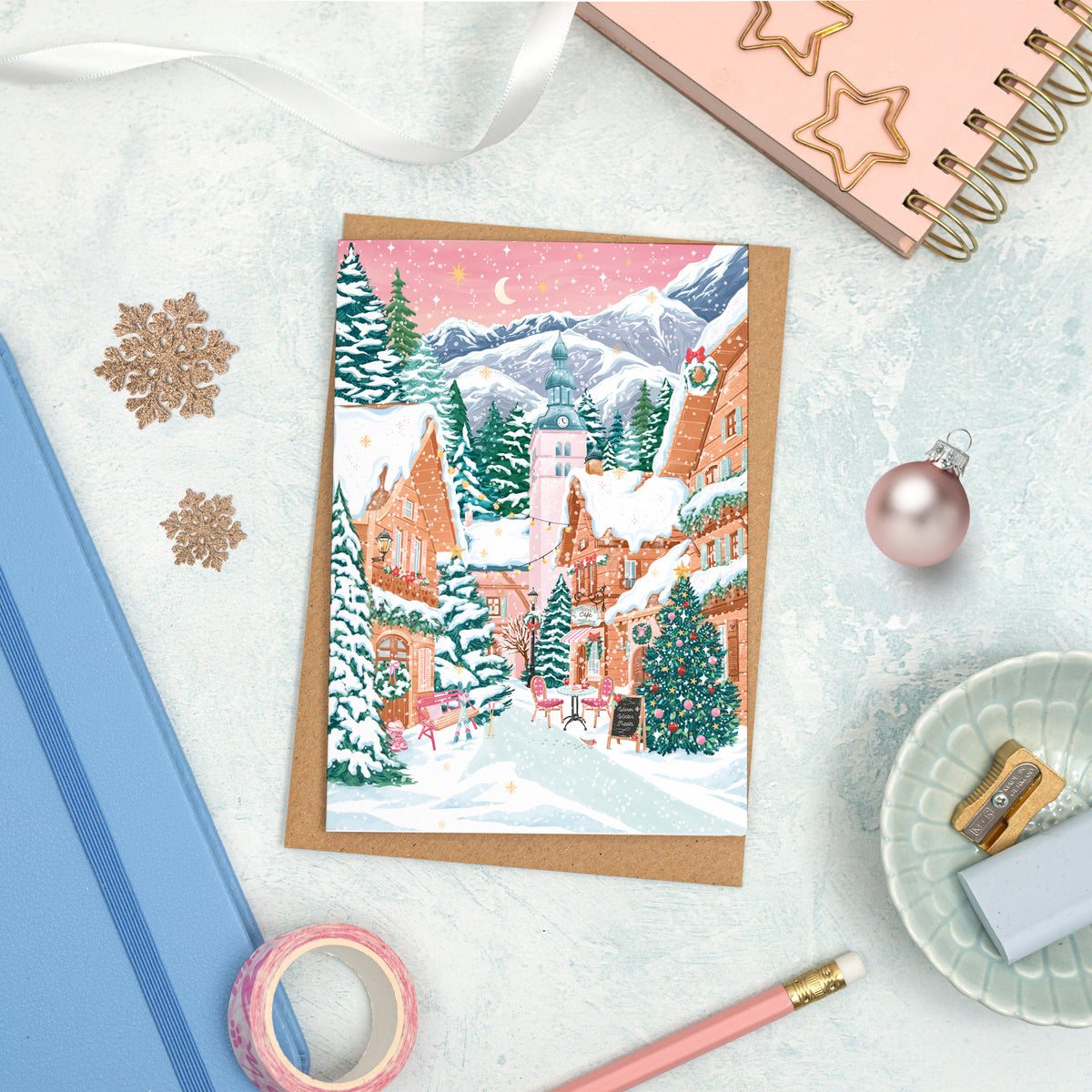 Christmas Village Card