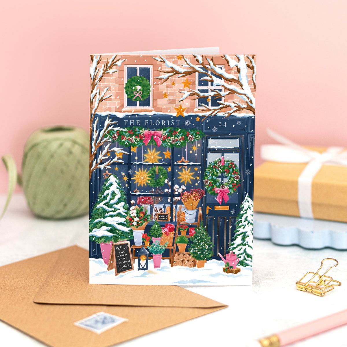 The Christmas Florist Card