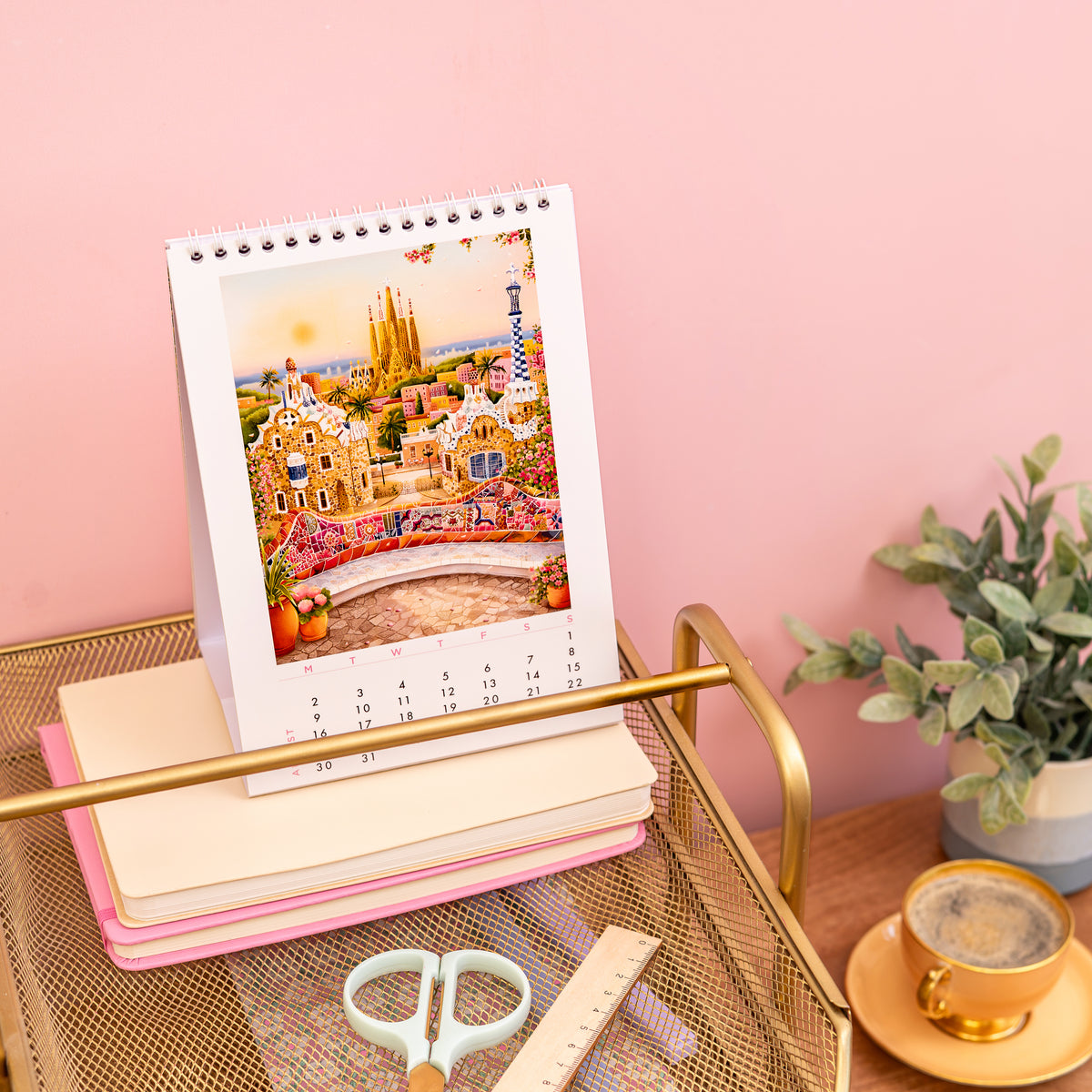 2027 Travel: Desk Calendar