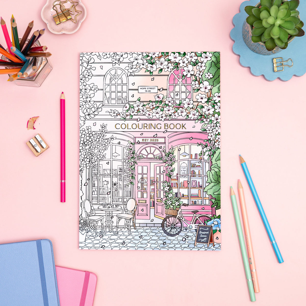 Colouring Book: Shopfront Scenes