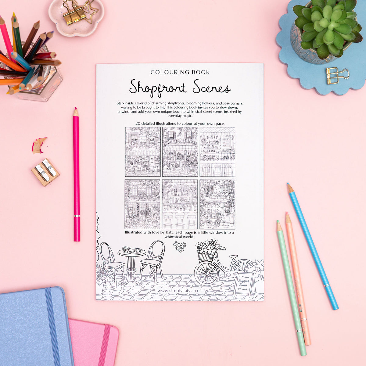 Colouring Book: Shopfront Scenes