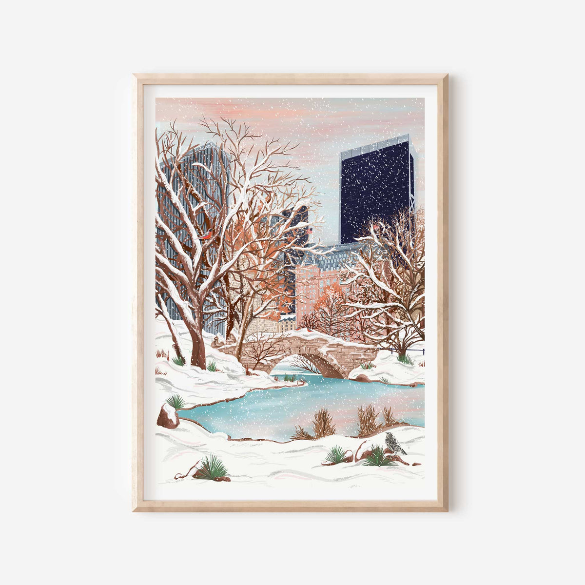 Central Park at Winter, New York